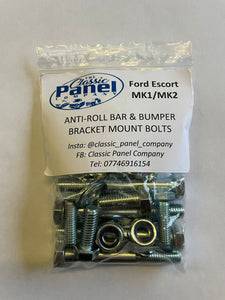 Ford Escort MK1 MK2 Anti-Roll Bar & Bumper Bracket Mount Bolt Kit